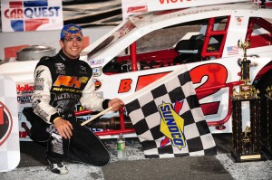 Doug Coby in NASCAR Whelen Modified Tour Victory Lane on May 25, 2012