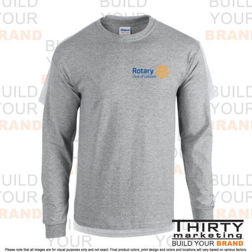 Ledyard Rotary Long Sleeve T-Shirt - Image 3