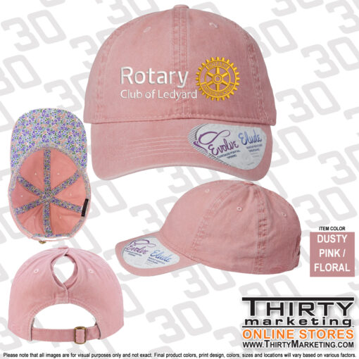 Ledyard Rotary Women's Pigment Dyed-Cap - Image 2