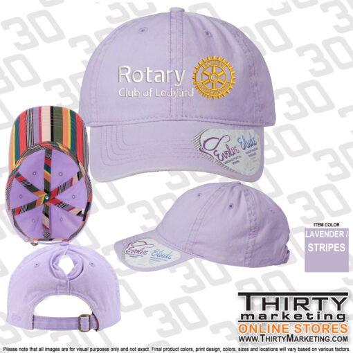 Ledyard Rotary Women's Pigment Dyed-Cap - Image 3