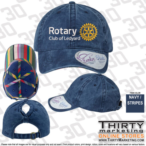 Ledyard Rotary Women's Pigment Dyed-Cap - Image 4