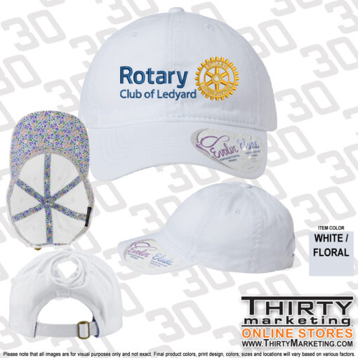 Ledyard Rotary Women's Pigment Dyed-Cap - Image 5