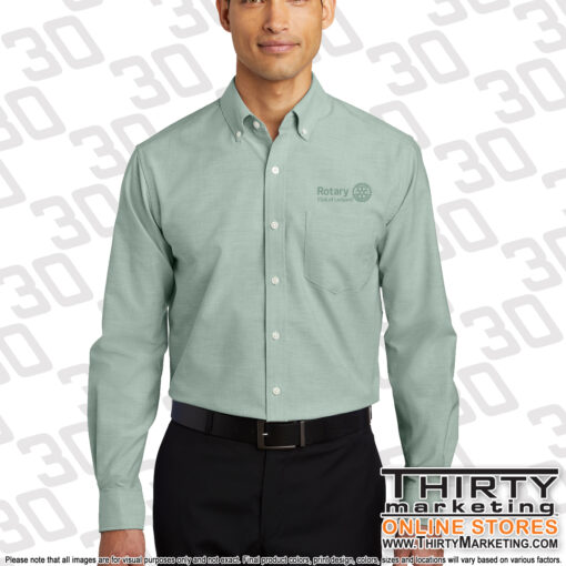 Ledyard Rotary Port Authority® SuperPro™ Oxford Shirt - Image 4