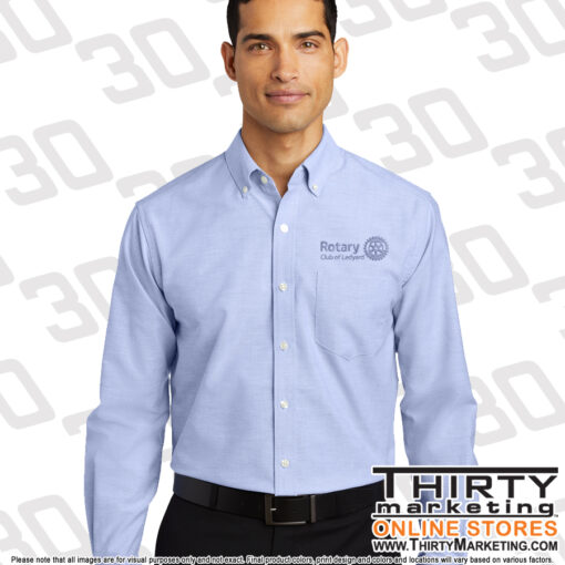 Ledyard Rotary Port Authority® SuperPro™ Oxford Shirt - Image 3