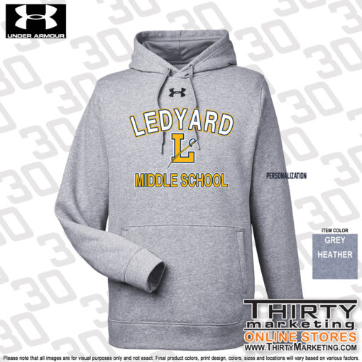 LMS STAFF Under Armour Men's Rival Hoodie - Image 3