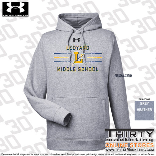 LMS STAFF Under Armour Men's Rival Hoodie - Image 4