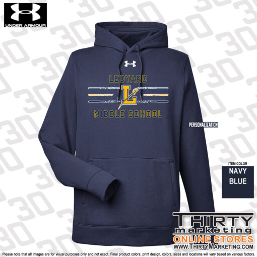 LMS STAFF Under Armour Men's Rival Hoodie - Image 2