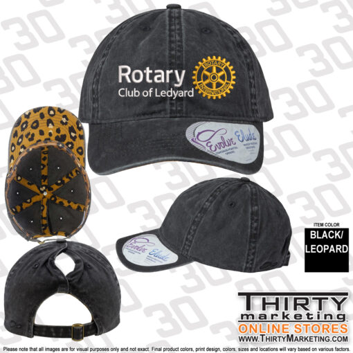 Ledyard Rotary Women's Pigment Dyed-Cap - Image 6