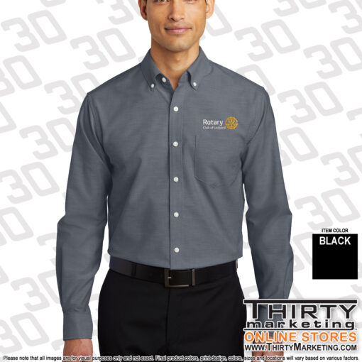 Ledyard Rotary Port Authority® SuperPro™ Oxford Shirt - Image 5