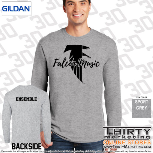 Falcon Music Long Sleeve T-Shirt - Image 2