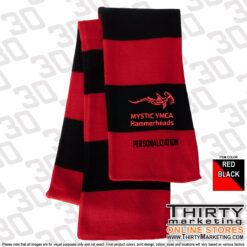 Mystic YMCA Hammerheads Striped Scarf