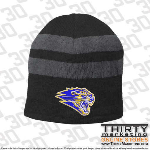 CT Bearcats Fleece-Lined Striped Beanie Cap