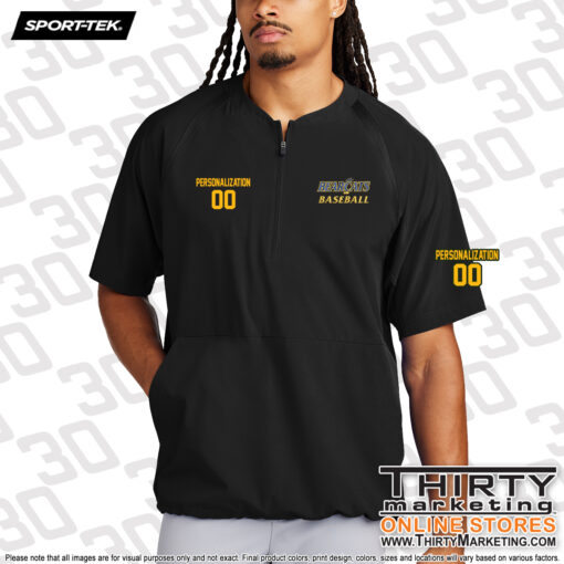 CT Bearcats Sport-Tek® Repeat 1/2-Zip Short Sleeve Jacket - Image 2