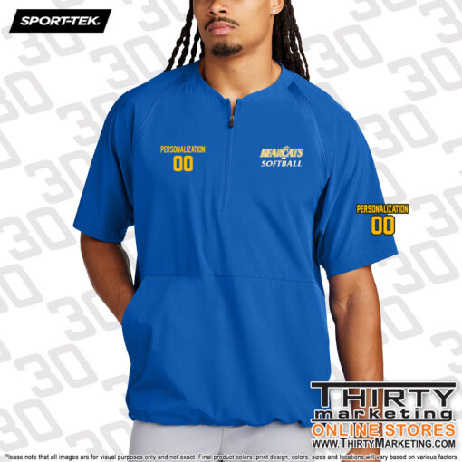 CT Bearcats Sport-Tek® Repeat 1/2-Zip Short Sleeve Jacket - Image 4