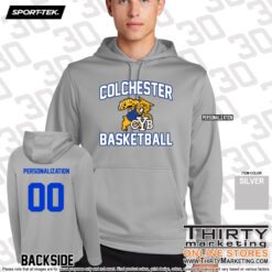 Alternative view of Colchester Youth Basketball Sport-Tek® Performance Fleece Hoodie
