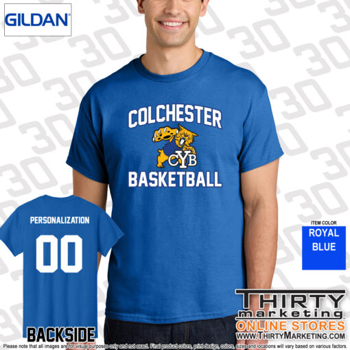 Colchester Youth Basketball T-Shirt - Image 4