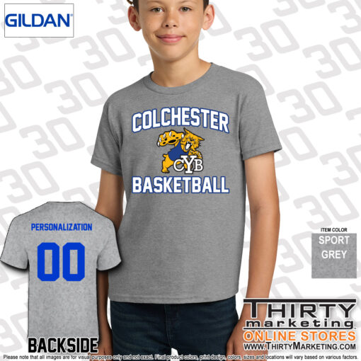 Colchester Youth Basketball T-Shirt - Image 3