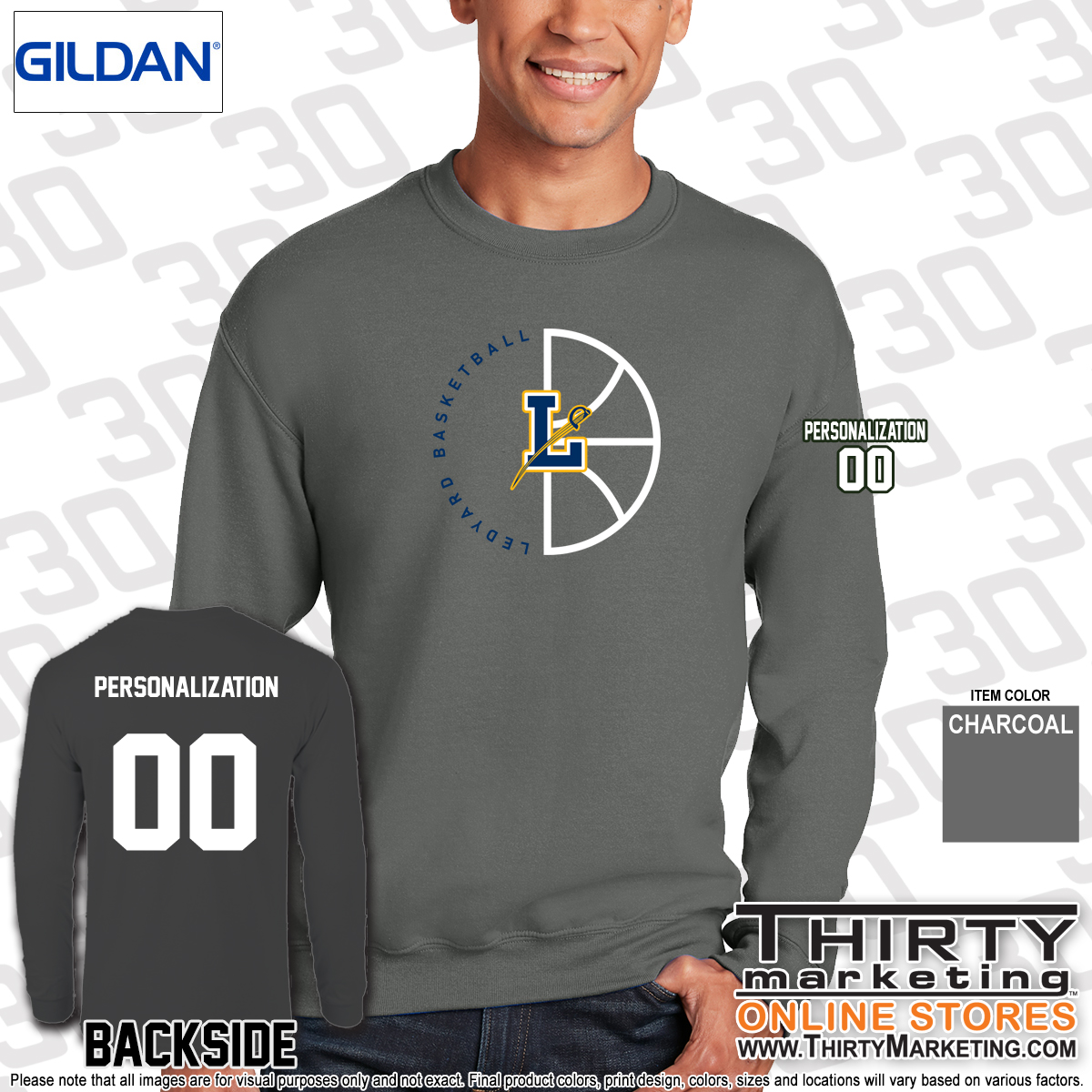 LMS Basketball Crewneck Sweatshirt