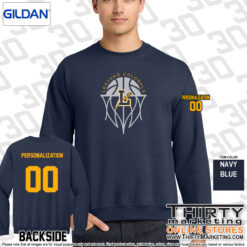 Alternative view of LMS Basketball Crewneck Sweatshirt