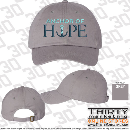 Anchor of Hope Bio-Washed Cap - Image 2