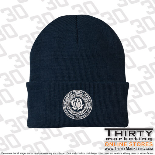 Norwich Public Schools Knit Cap - Image 2