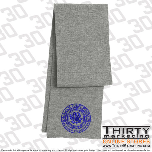 Norwich Public Schools Knitted Scarf - Image 3