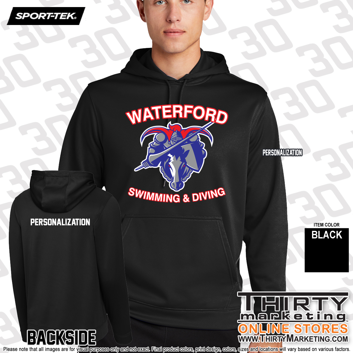WHS Swimming Performance Hoodie - Image 3