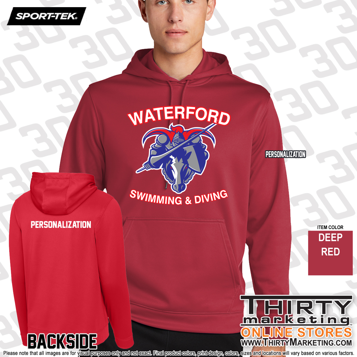 WHS Swimming Performance Hoodie - Image 2