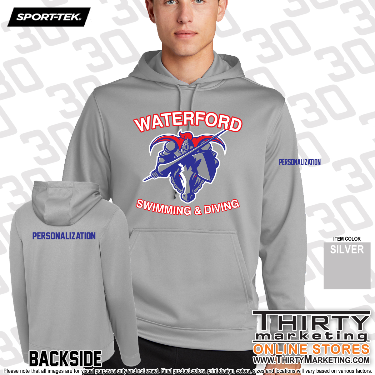 WHS Swimming Performance Hoodie - Image 4