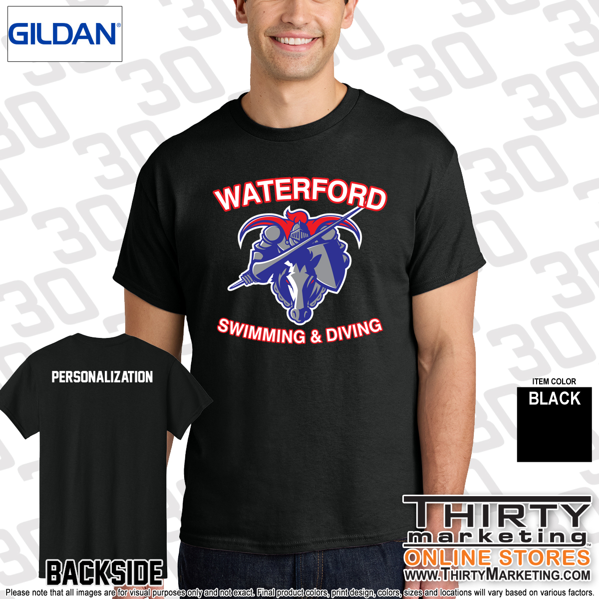 WHS Swimming Cotton T-Shirt - Image 2