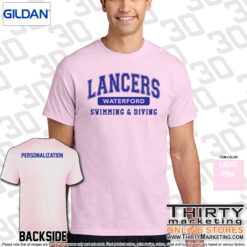 Alternative view of WHS Lancers Swimming Cotton T-Shirt