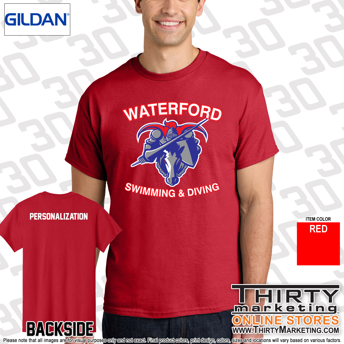 WHS Swimming Cotton T-Shirt - Image 4