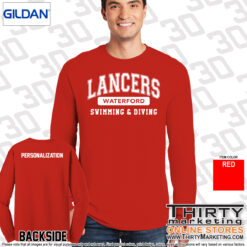 Alternative view of WHS Lancers Swimming Long Sleeve Tee