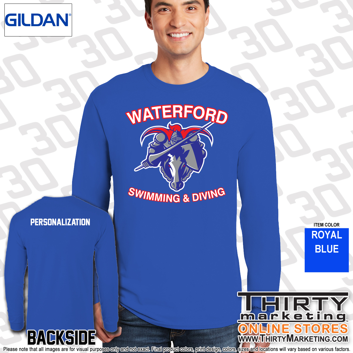 WHS Swimming Long Sleeve Tee - Image 2
