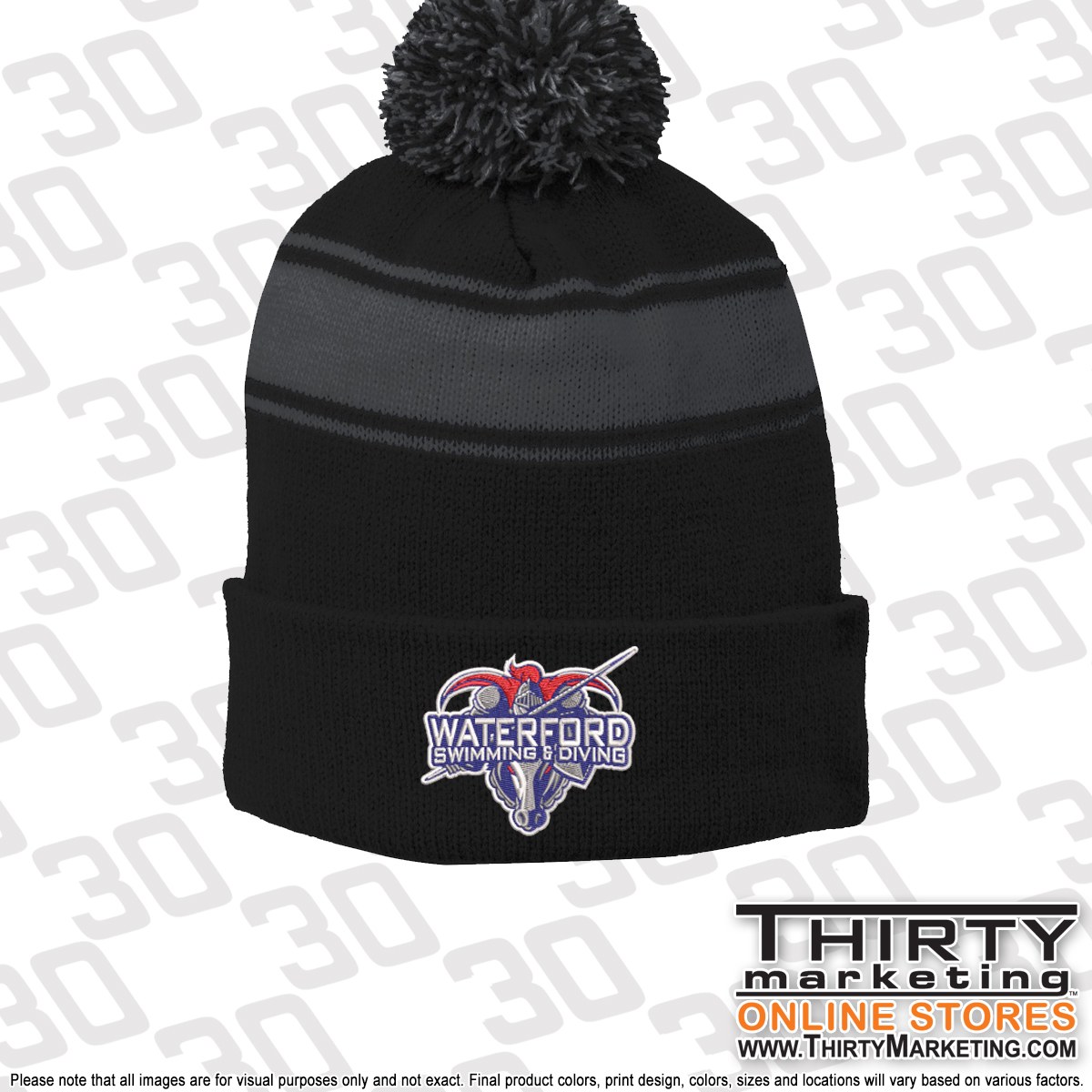 WHS Swimming Pom-Pom Beanie - Image 4