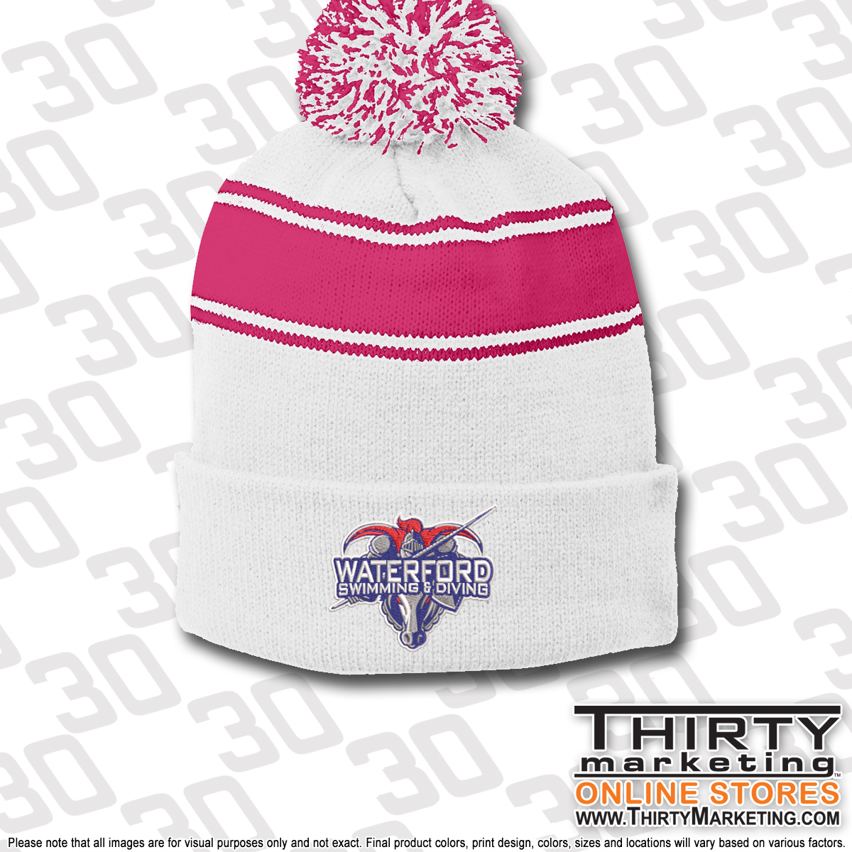 WHS Swimming Pom-Pom Beanie - Image 2