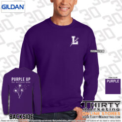 Purple Up Dandelion Crewneck Sweatshirt