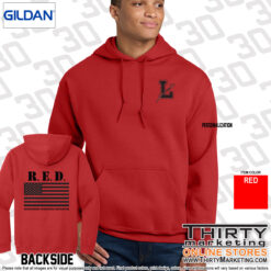 Alternative view of RED Hoodie