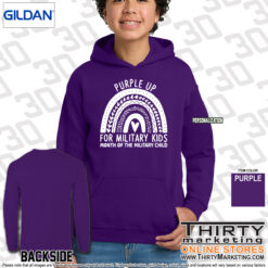 Purple Up Rainbow Hoodie