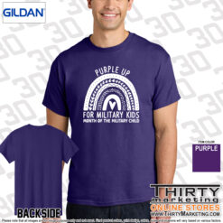 Alternative view of Purple Up Rainbow T-Shirt