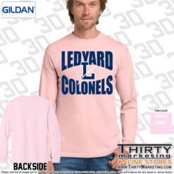 Ledyard Colonels Pink Long Sleeve Tee