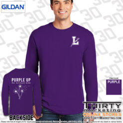 Alternative view of Purple Up Dandelion Long Sleeve Tee