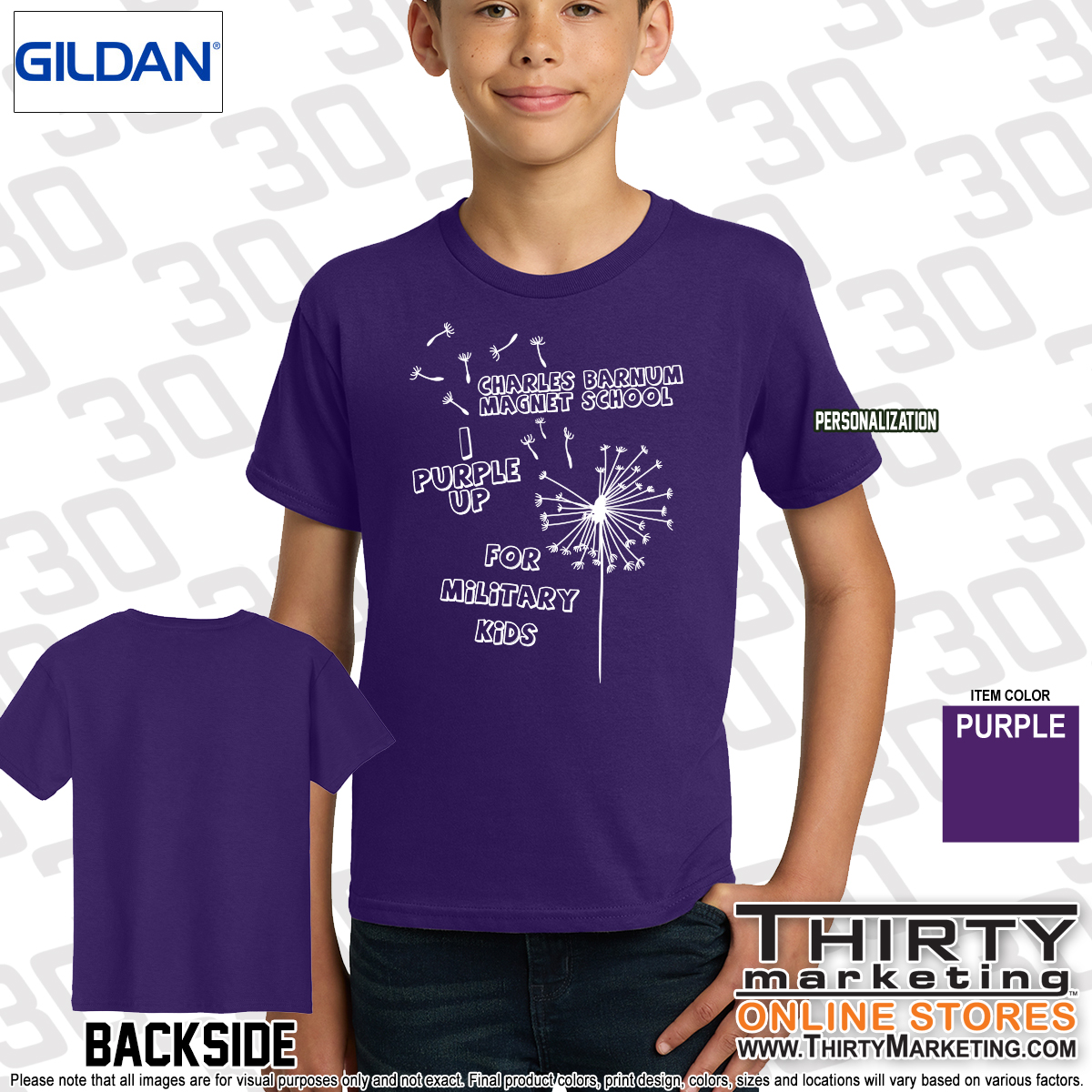 Charles Barnum Purple Up T-Shirt