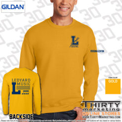 Alternative view of Ledyard Elementary Music Crewneck Sweatshirt