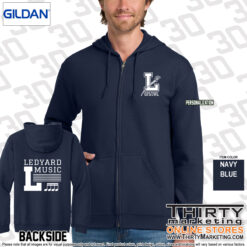 Alternative view of Ledyard Elementary Music Zip Hoodie