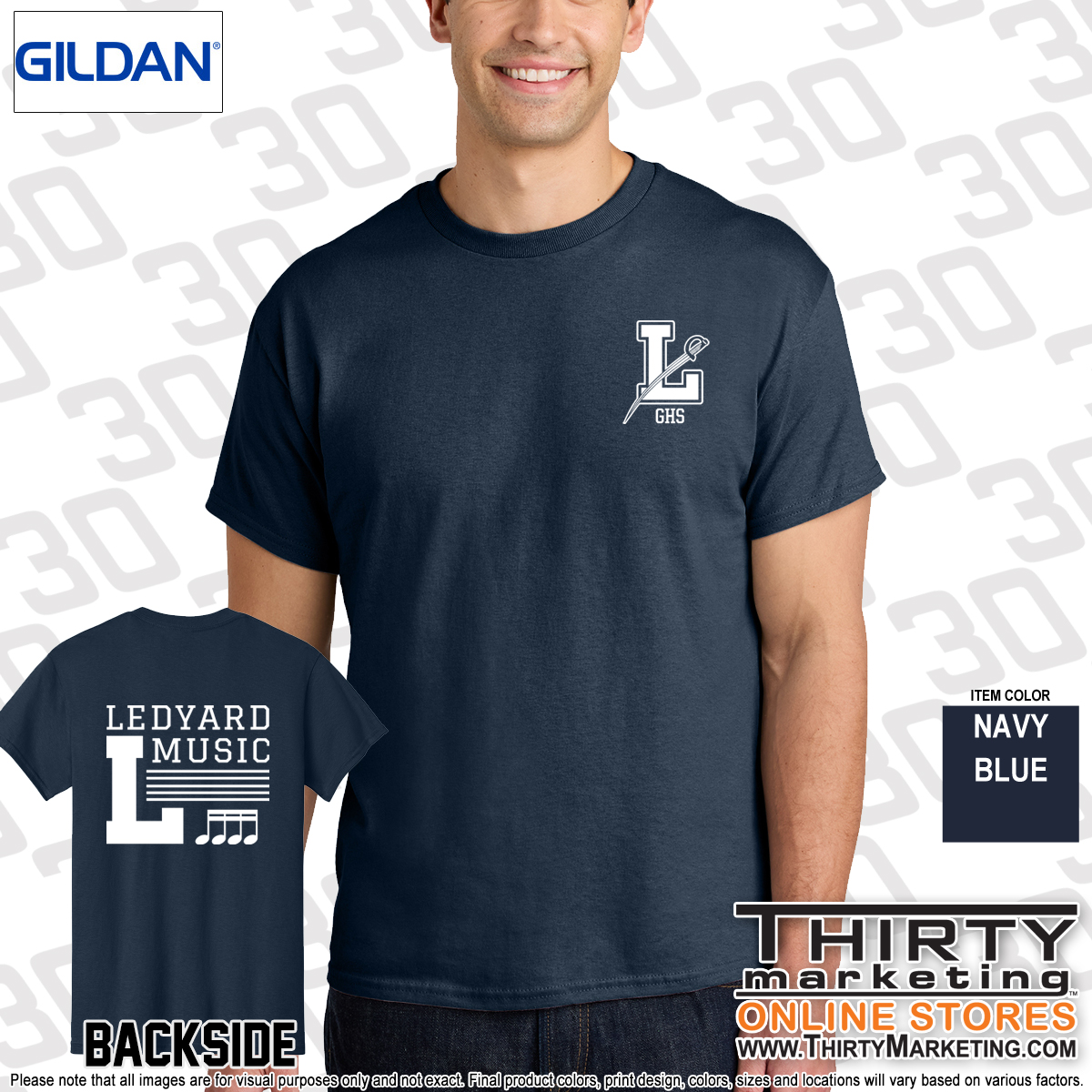 Ledyard Elementary Music T-Shirt - Image 3