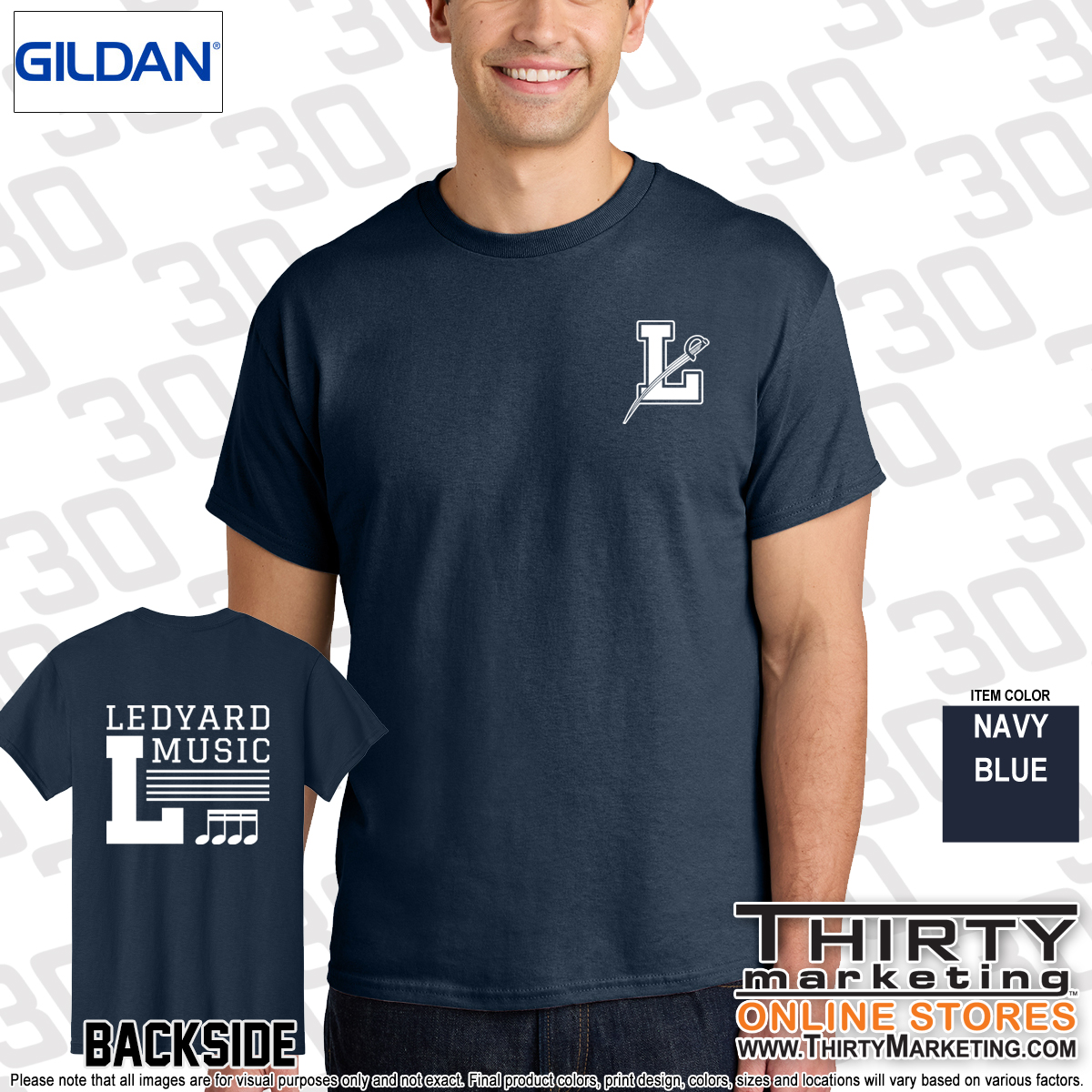 Ledyard Elementary Music T-Shirt - Image 2