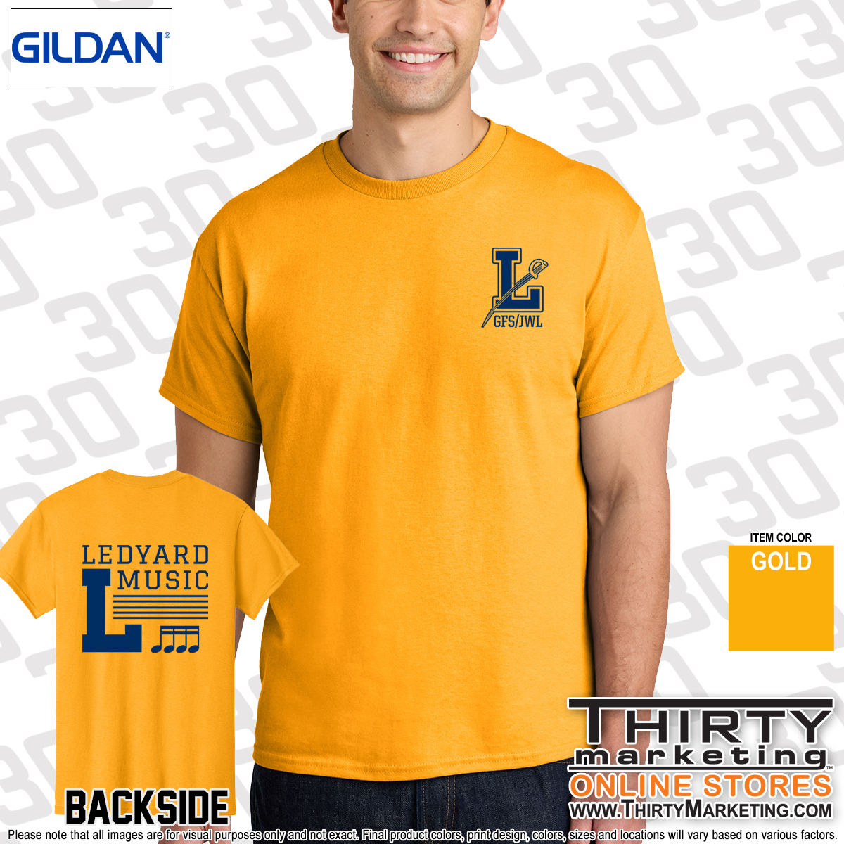 Ledyard Elementary Music T-Shirt - Image 5