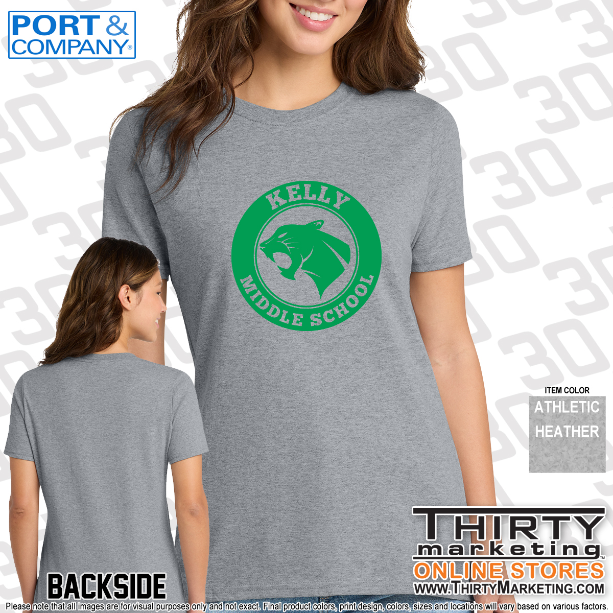 Kelly Middle School T-Shirt - Image 2