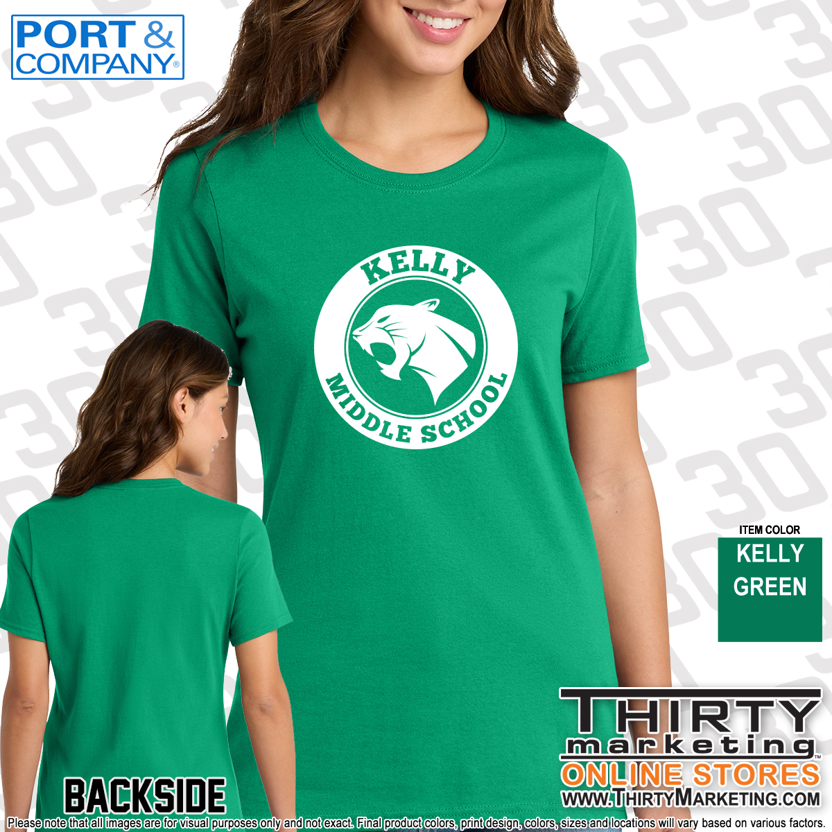 Kelly Middle School T-Shirt - Image 3